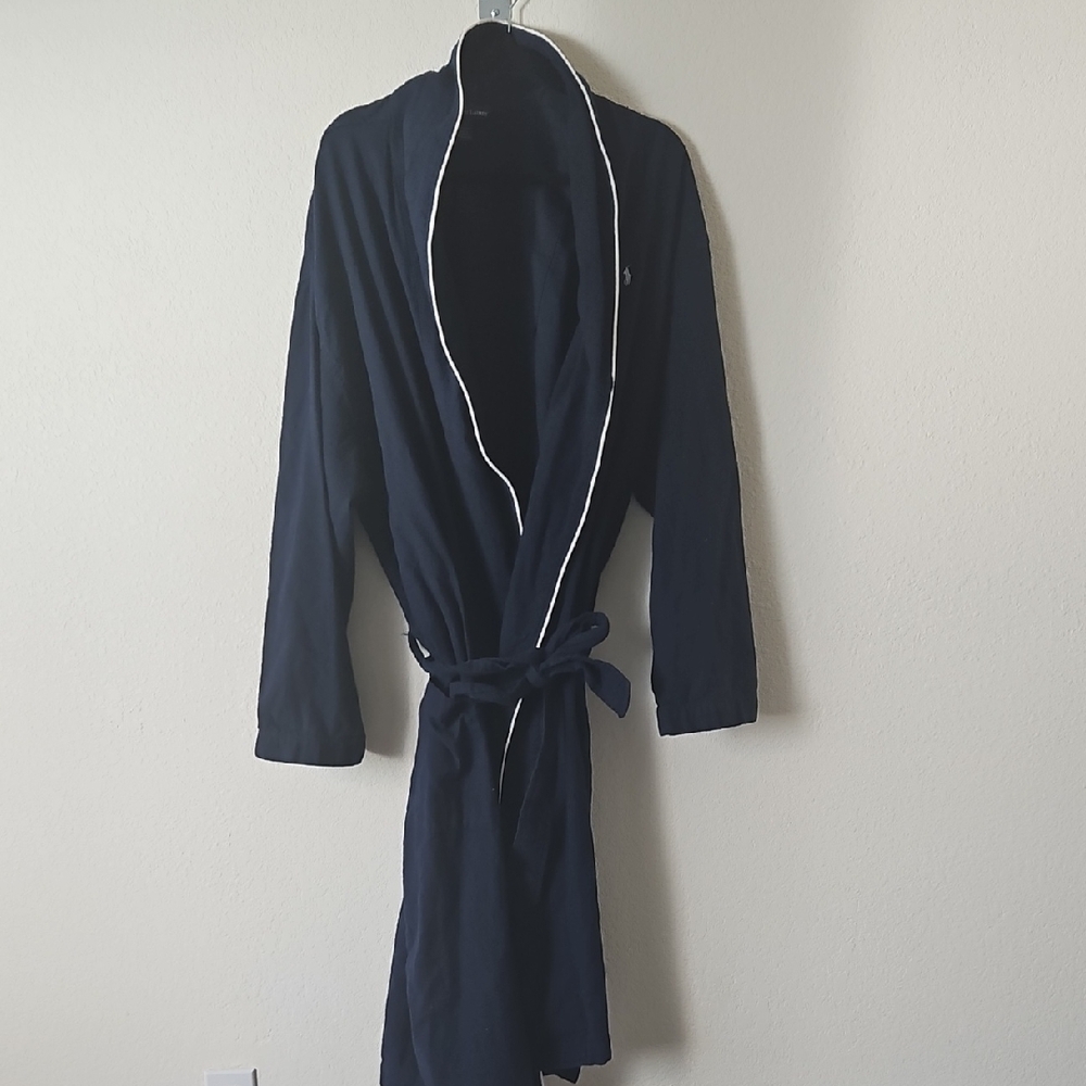 Polo Ralph Lauren 100% Cotton Robe With Pockets